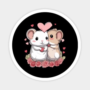 Valentine Hamster Magnet